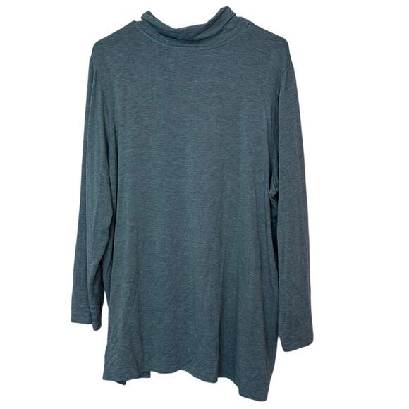 J.Jill PureJill Tranquility Fleece Mock Neck Tunic Size XL Comfort Mature Fall - Picture 2 of 8
